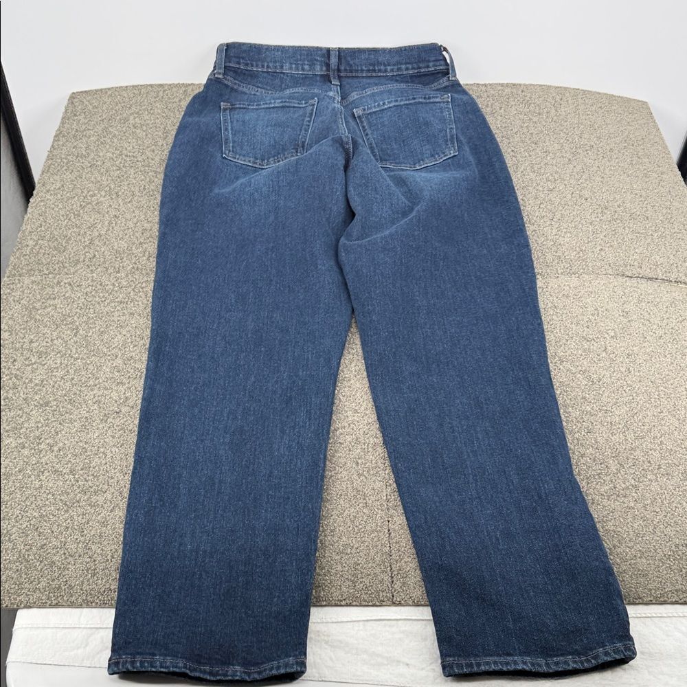 Old Navy Jeans Wm 12 Tall Extra High Rise Curvy Ski Hi Straight Dark Wash Slim - Picture 4 of 13
